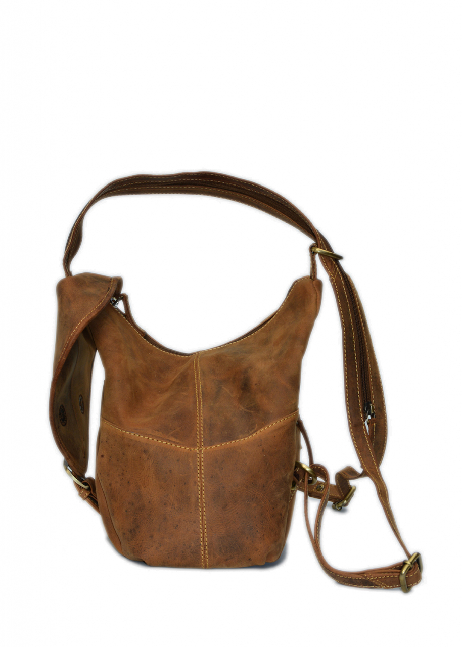 Vintage-Leder Rucksack, braun