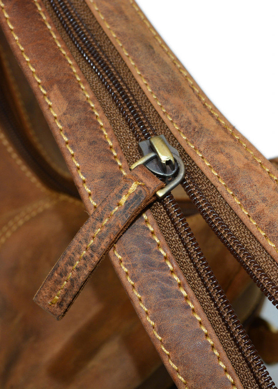 Vintage-Leder Rucksack, braun