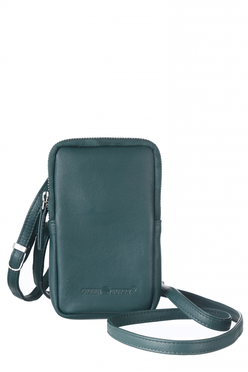 Nappa Mobil-Sling Leder bottle green