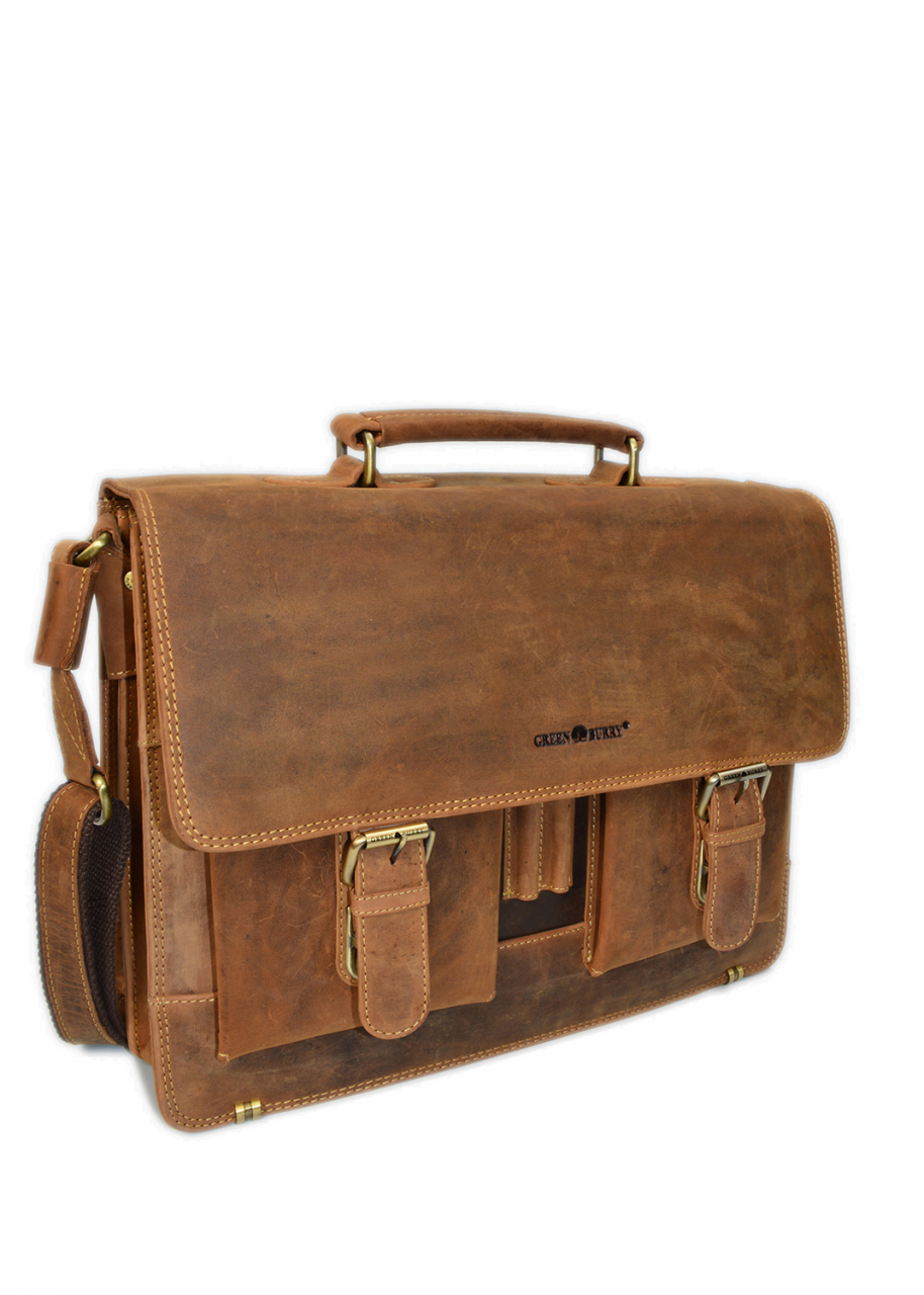 Vintage-Leder Aktentasche braun