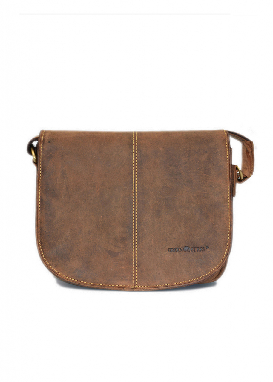 Vintage-Leder Umhängetasche braun