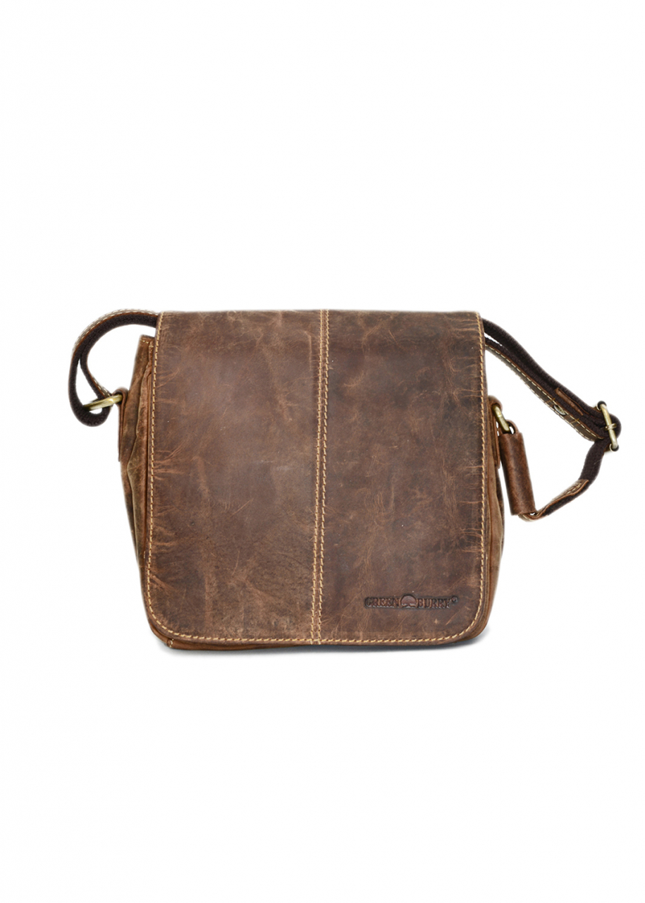 Vintage-Leder Umhängetasche, braun