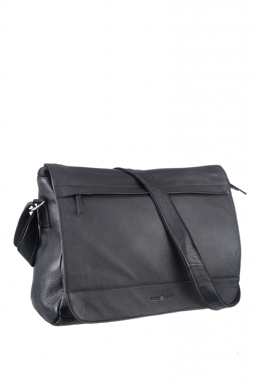 Vintage XXL Umhängetasche Leder schwarz. Exclusiv nur hier erhältlich!