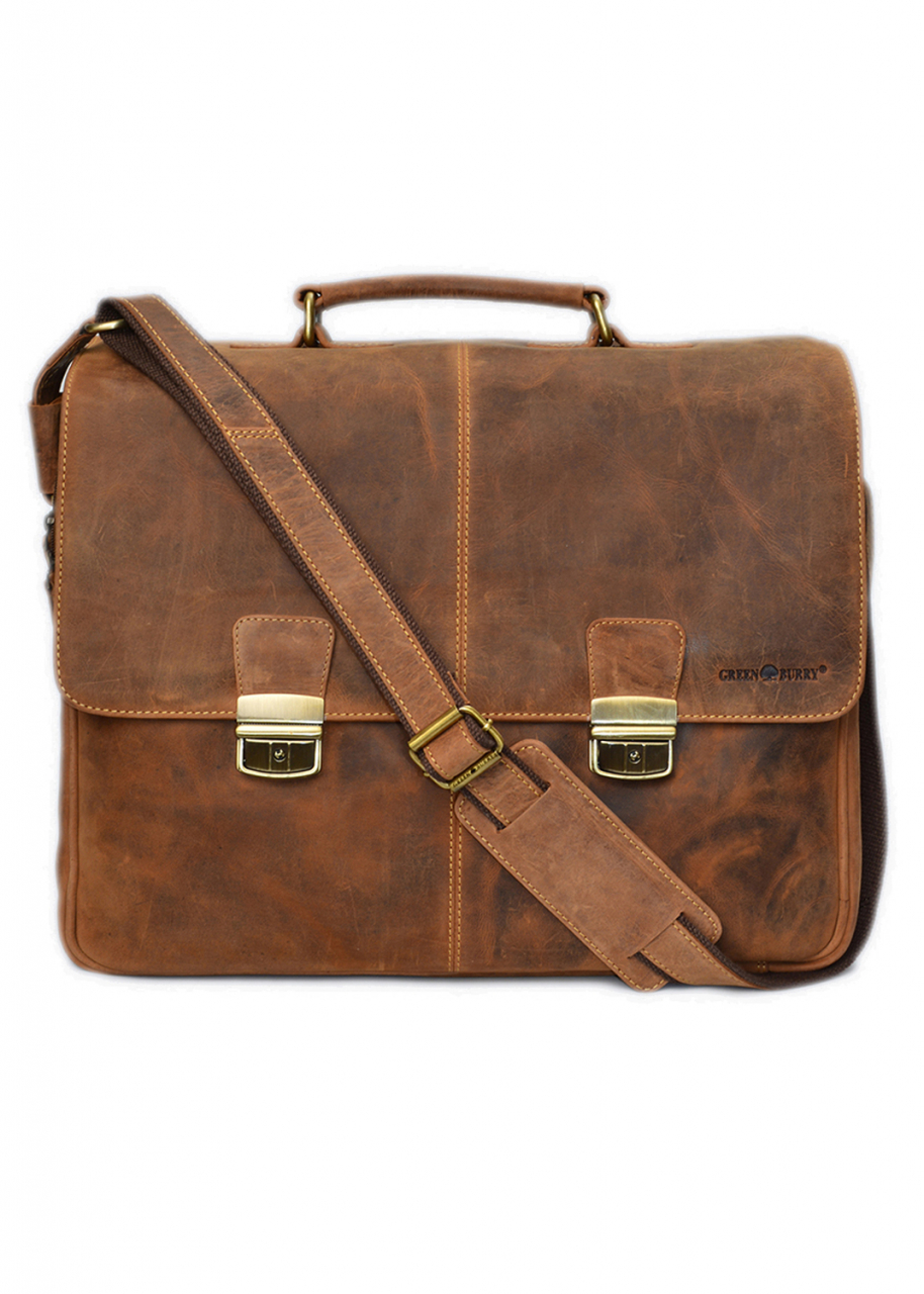 Vintage-Leder Aktentasche braun