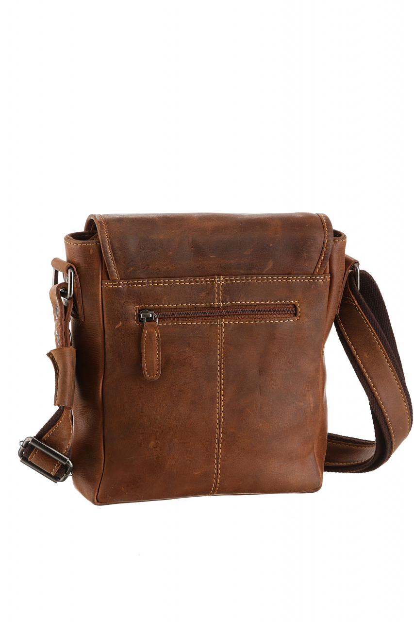 Cafe- Racer Flapzip Umhänger Leder