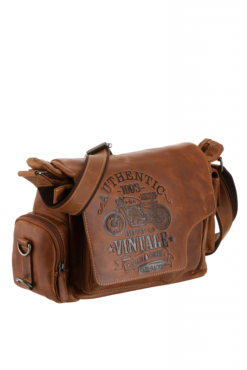 Cafe-Racer Hunting Bag Leder