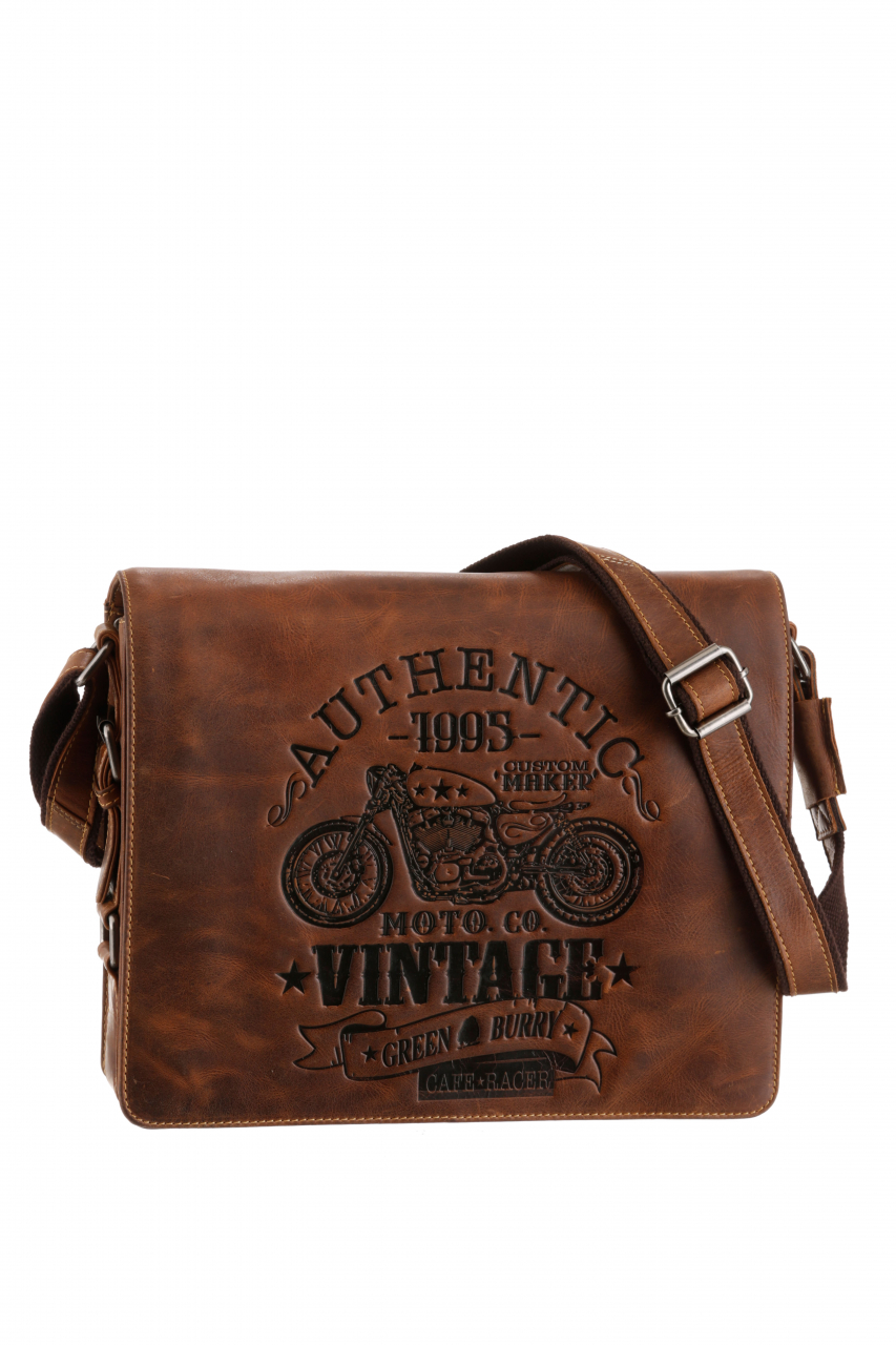 Cafe-Racer A4 Kuriertasche Leder