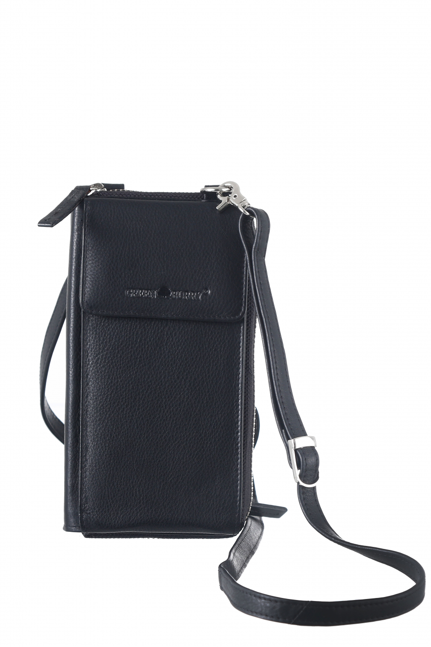 Nappa Mobil/Börse/Bag RFID Leder schwarz