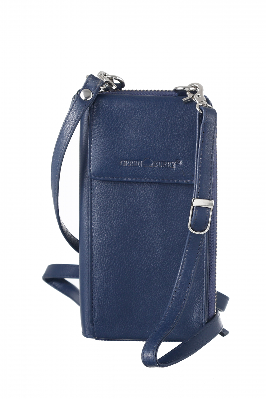 Nappa Mobil/Börse/Bag RFID Leder maritim