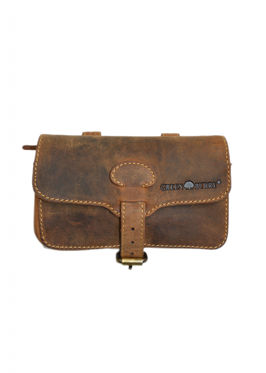 Vintage Military Gürteltasche XL Leder