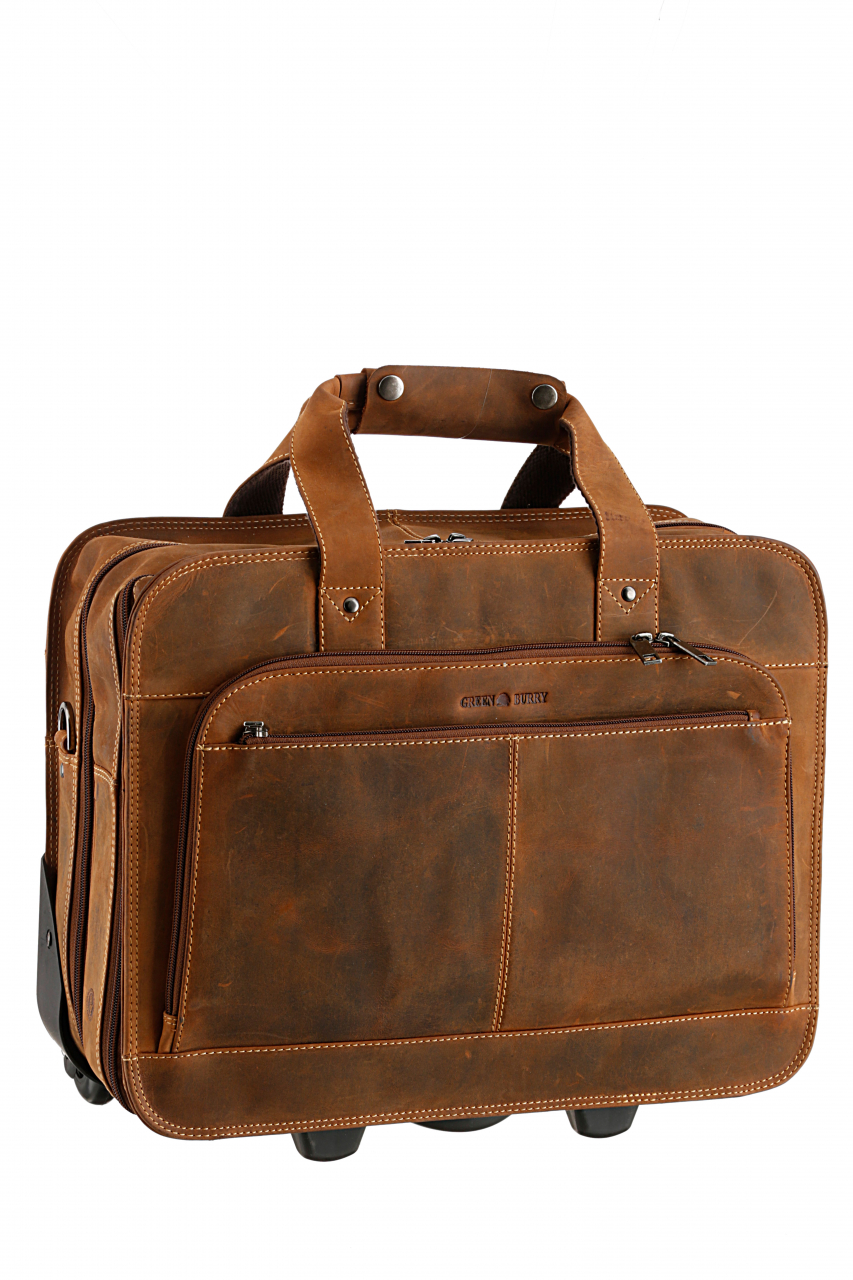 Vintage Business Trolley Leder