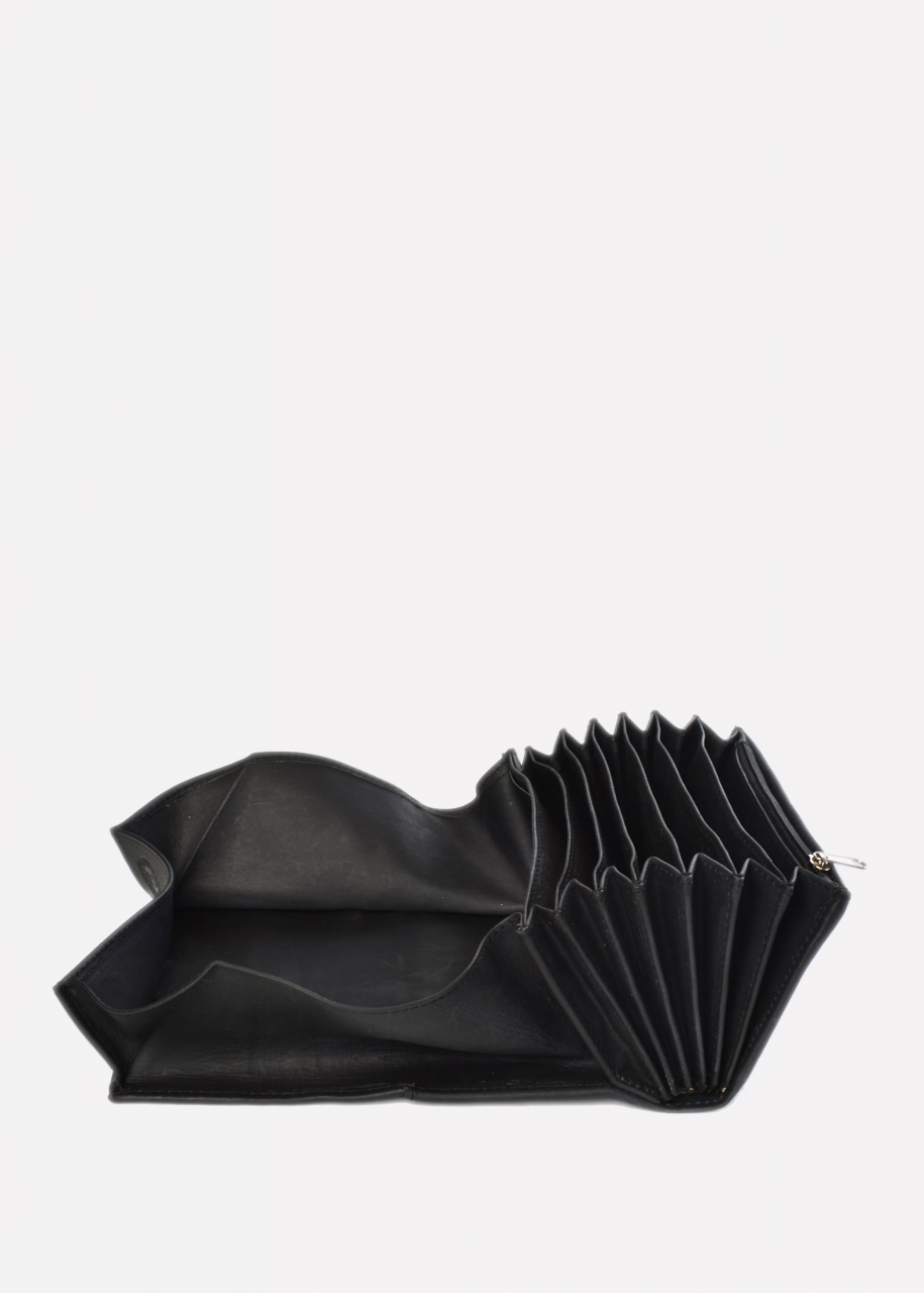 Black Vintage Kellnerbörse Leder