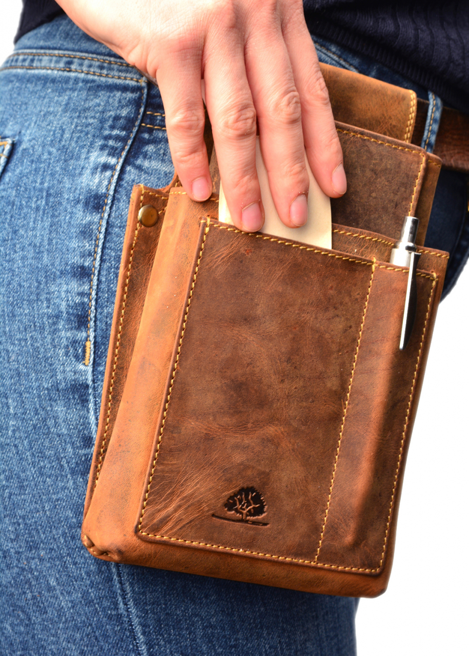 Vintage Kellnertasche strong I, Leder