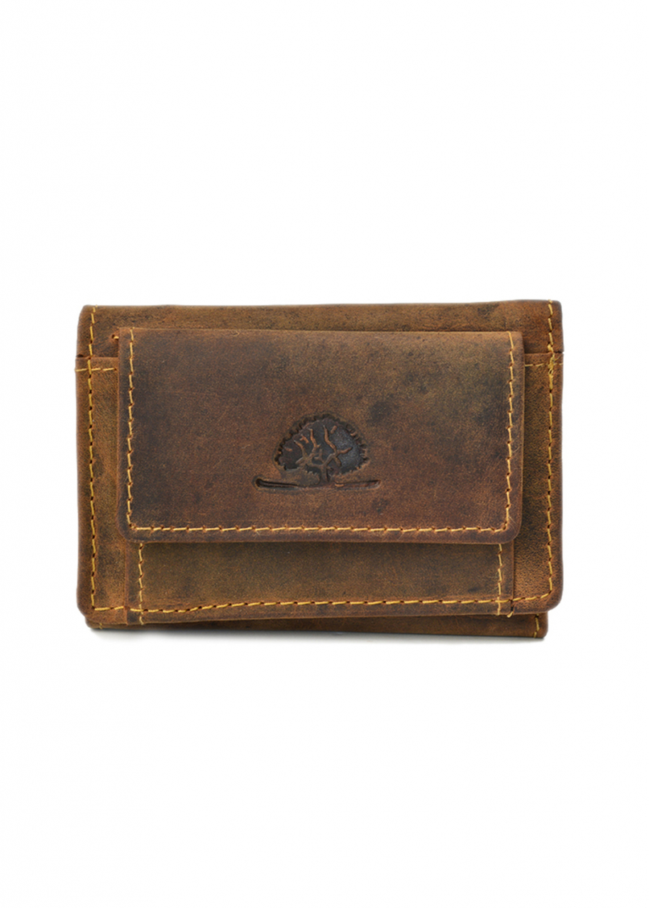 Vintage Minibörse 6 Kartenfächer Leder