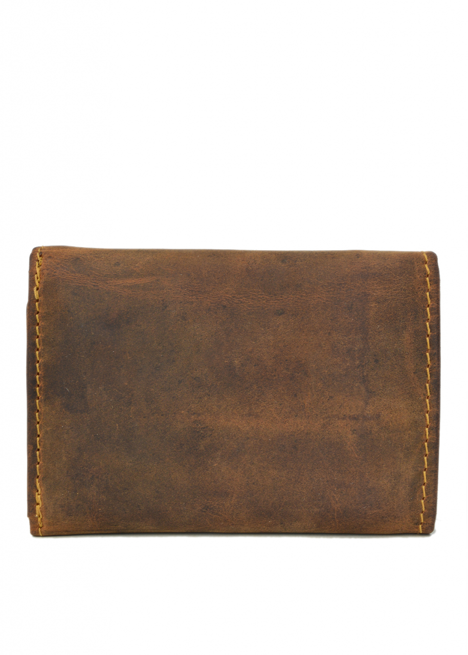 Vintage Minibörse 6 Kartenfächer Leder