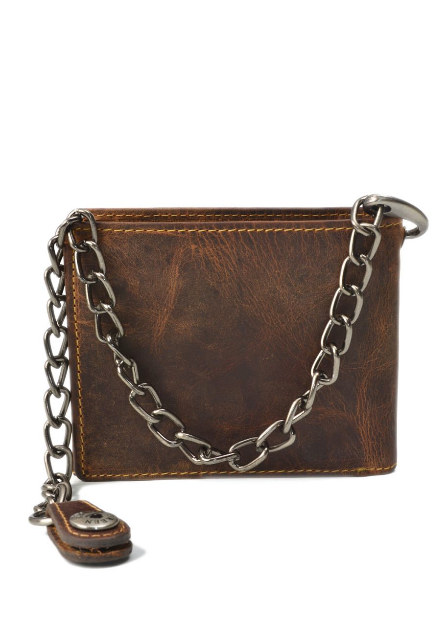 Vintage Scheintasche Save Kette RFID Leder