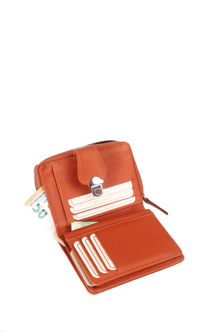 Spongy Kl. Schlossbörse orange