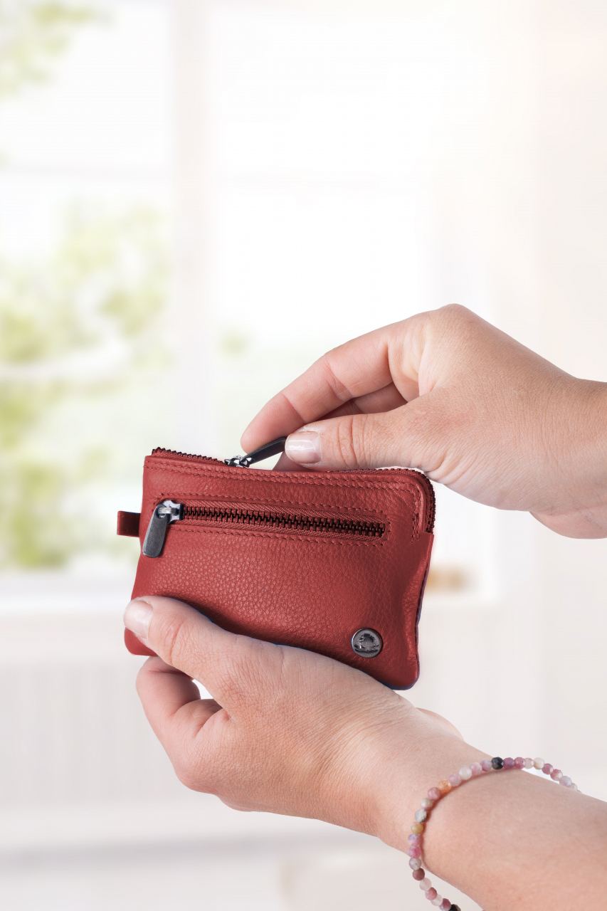 Spongy Schlüsseltasche red