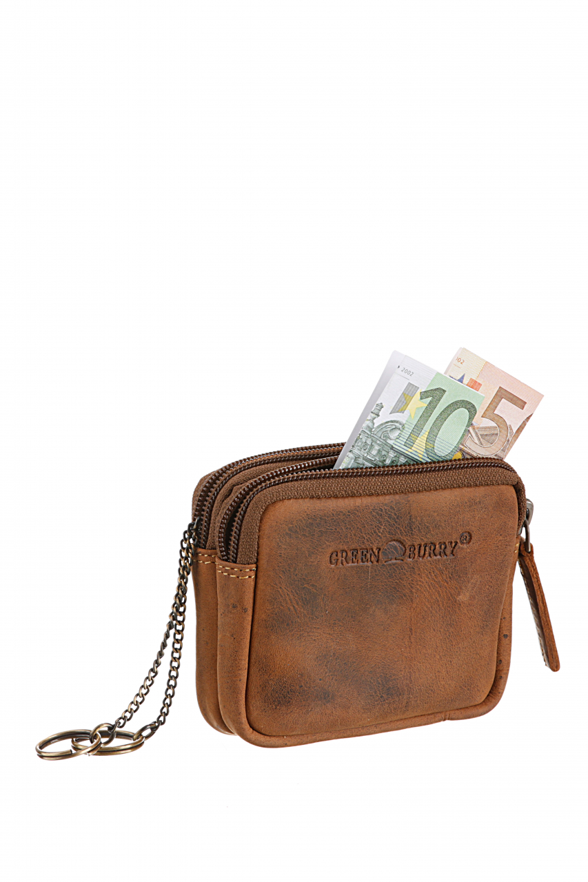 Vintage Schlüssel-Gürteltasche Leder