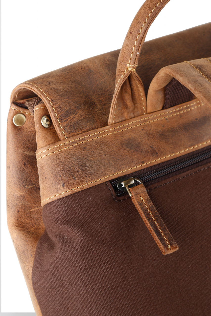 Vintage City-Rucksack Leder