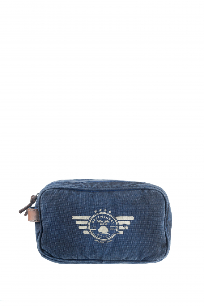 Vintage Aviator wash bag blue edition