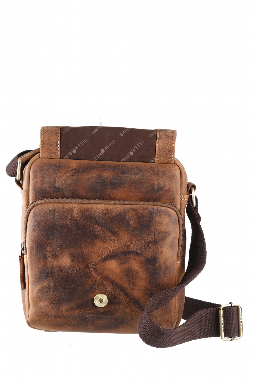 Vintage Travel-6 Umhänger Leder