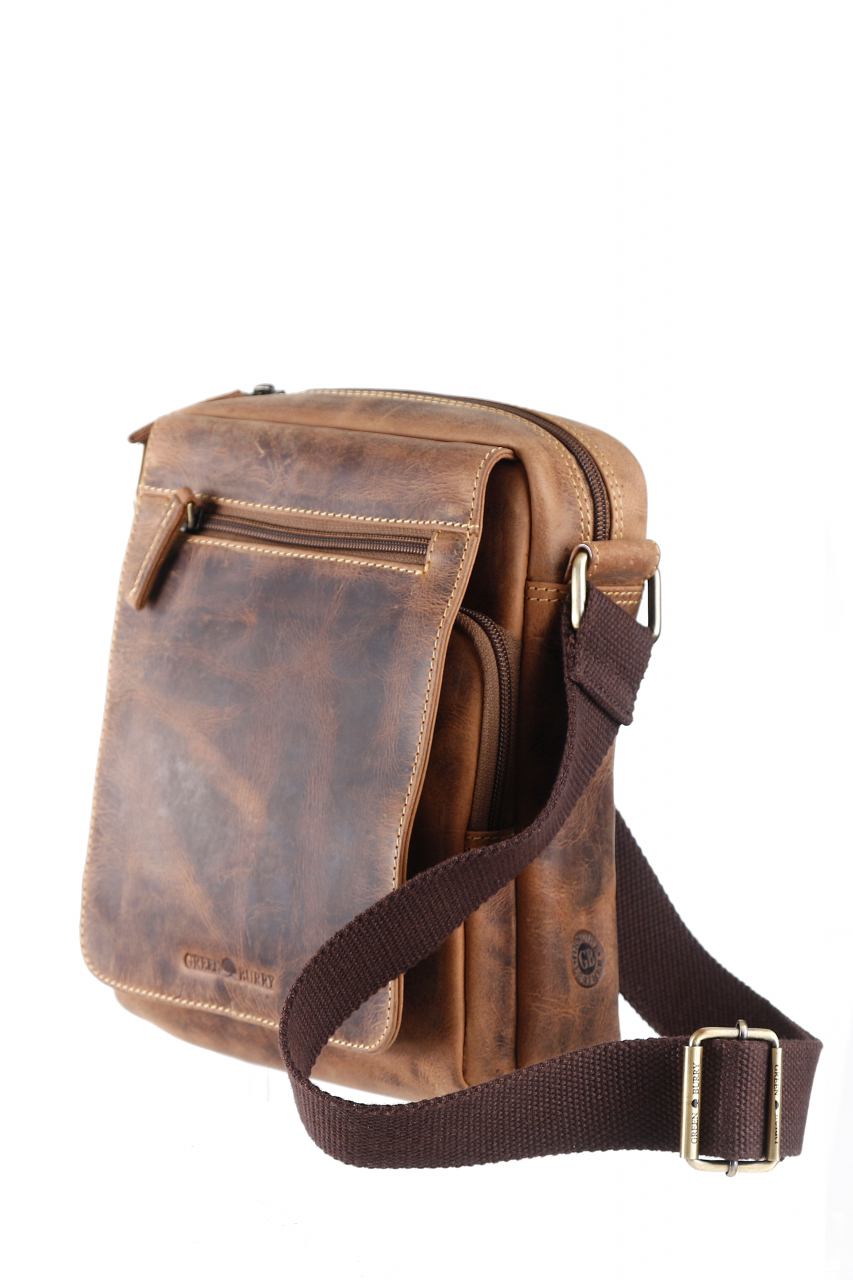 Vintage Travel-6 Umhänger Leder