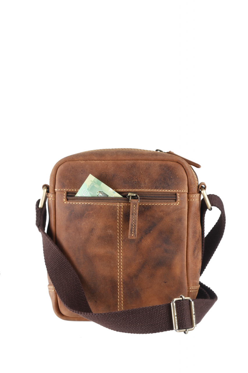 Vintage Travel-4 Umhänger Leder