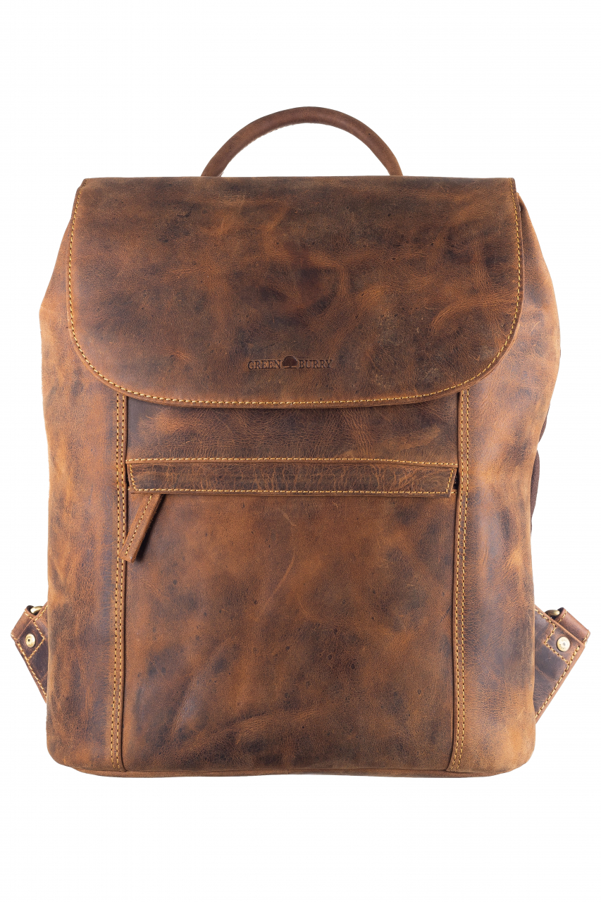 Vintage-Leder Rucksack braun