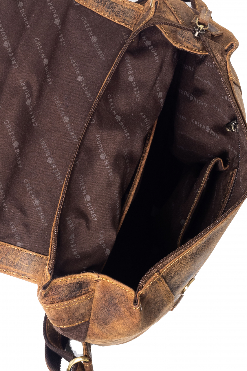 Vintage-Leder Rucksack braun