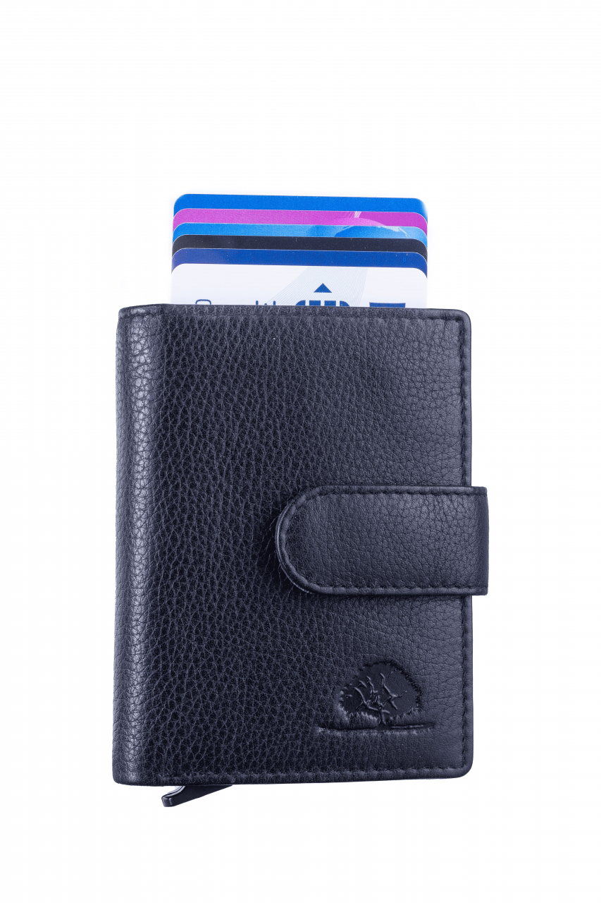 Kings Nappa RFID card slider XL coin black