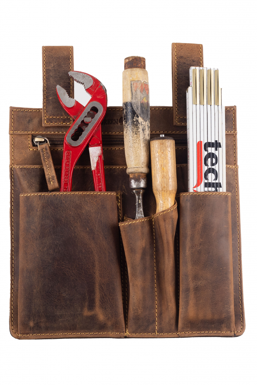 Vintage Werkzeugtasche Leder