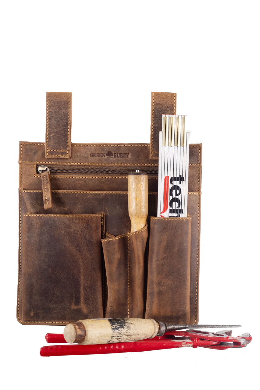 Vintage Werkzeugtasche Leder