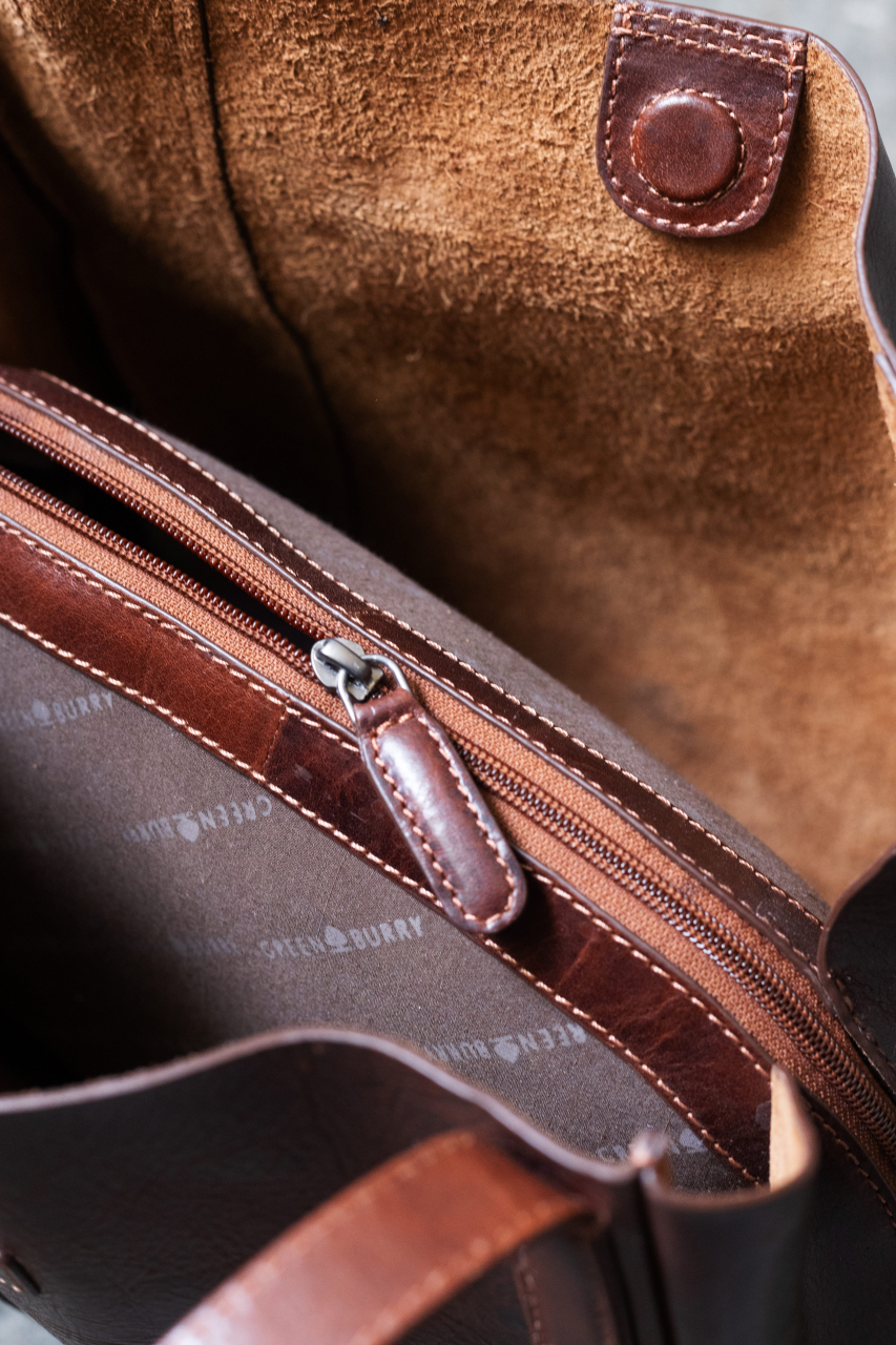 Rugged Hobo Shopper teak brown