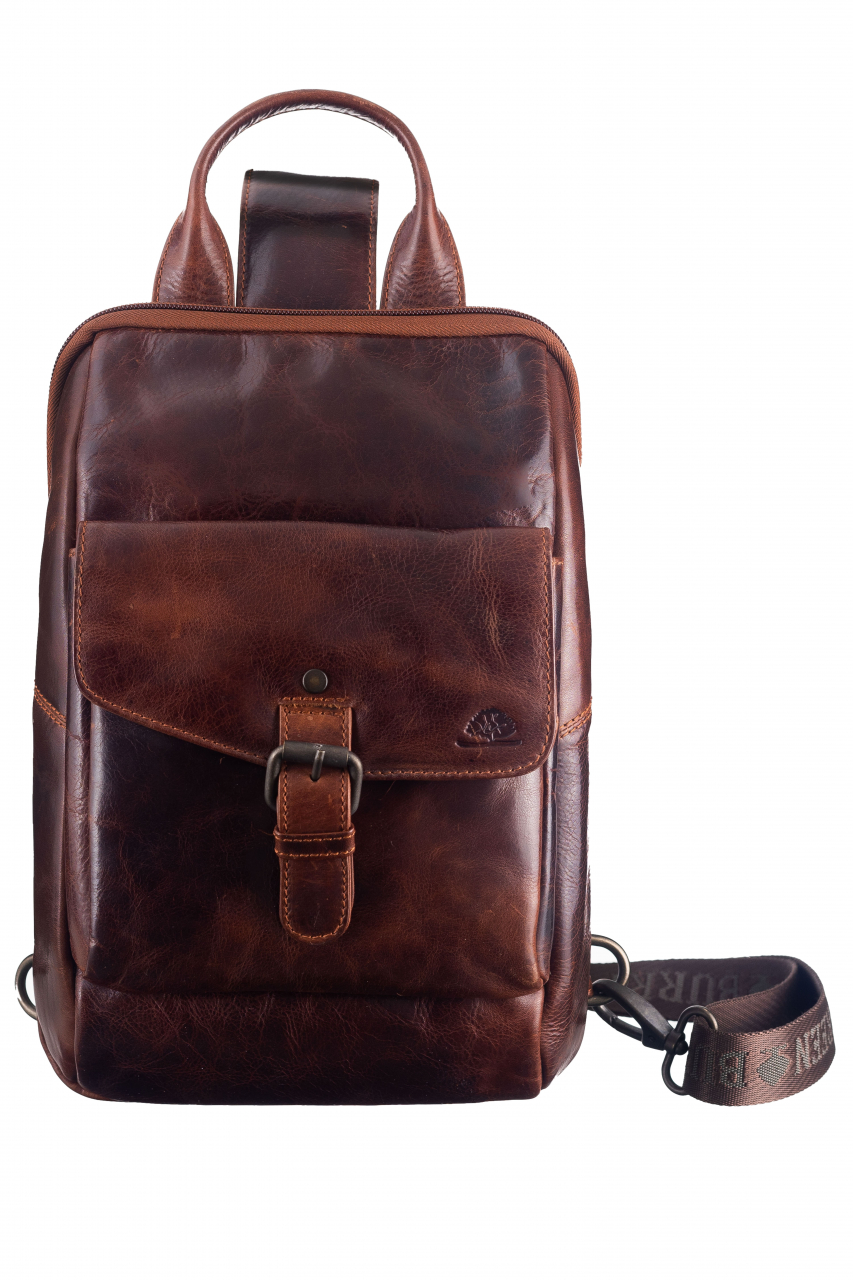 Rugged Body-Crossover Bag I. teak brown