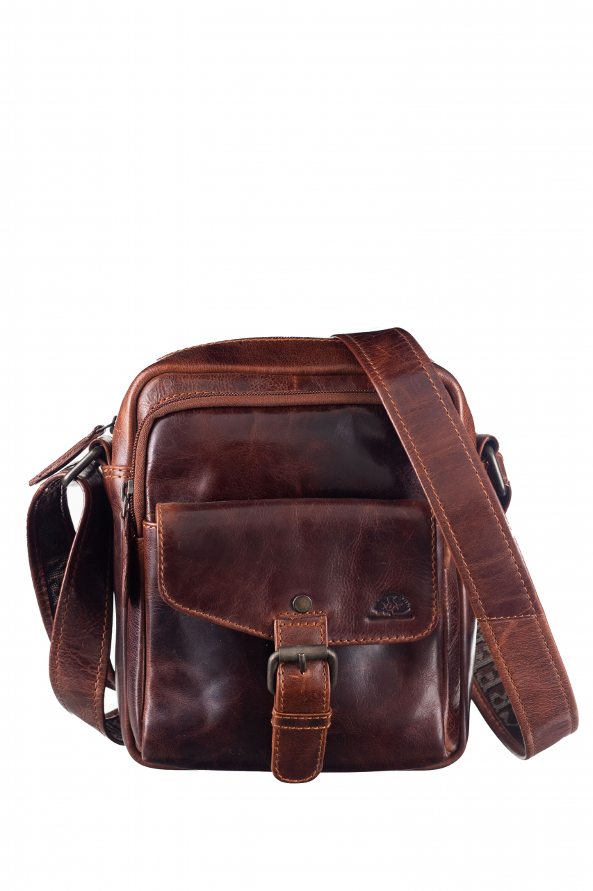Rugged Shoulderbag L teak brown