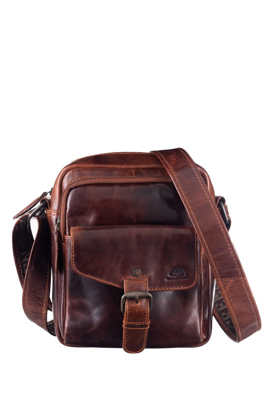 Rugged Shoulderbag M teak brown