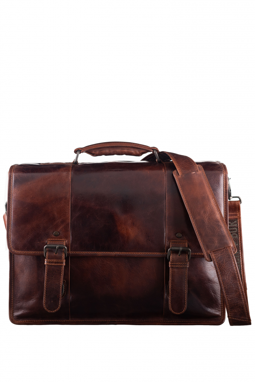 Rugged Business Mappe teak brown