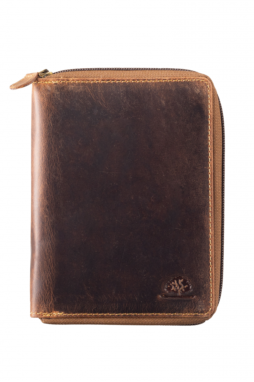 Vintage RV Ausweismappe 6tlg. brown Leder