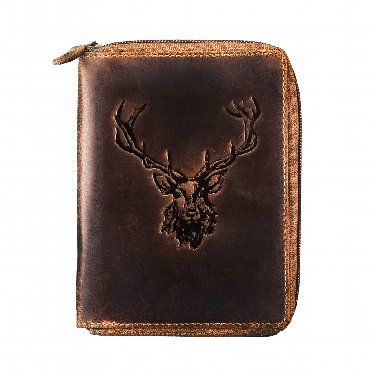 Vintage RV Ausweismappe 6tlg. Royal Stag brown Leder