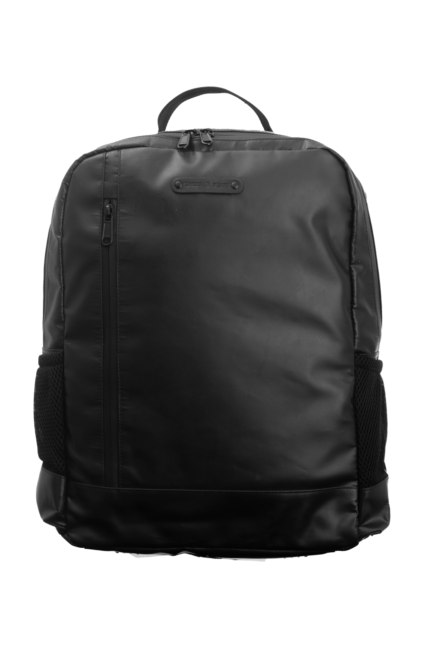 Upcycled Rucksack aus Tarpaulin black