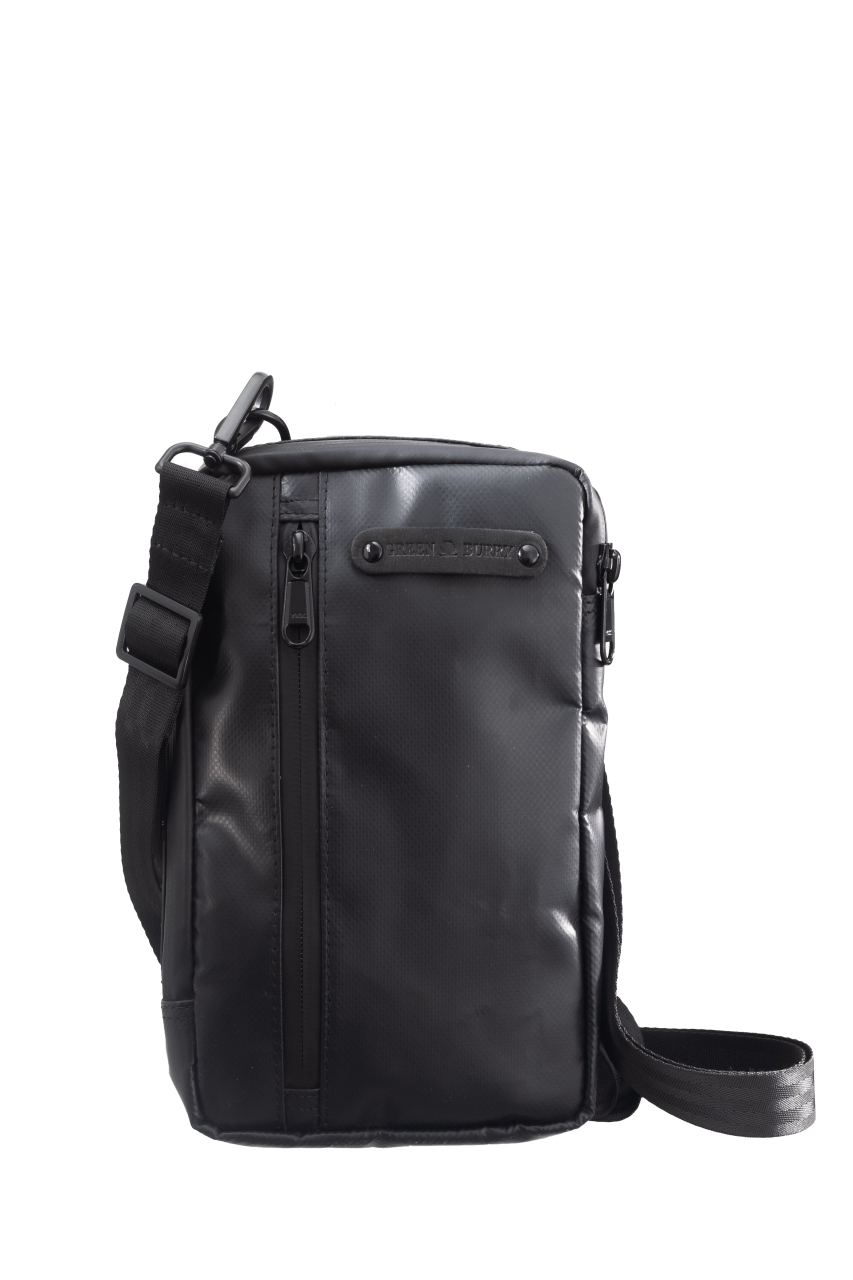 Upcycled Mobilbag aus Tarpaulin black