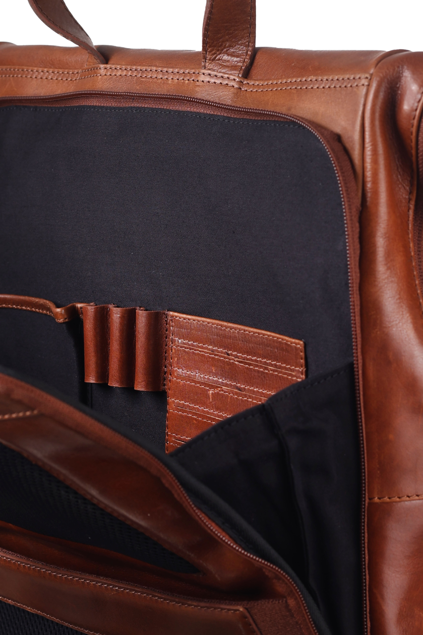 Waxy Vintage Tobacco Laptoprucksack