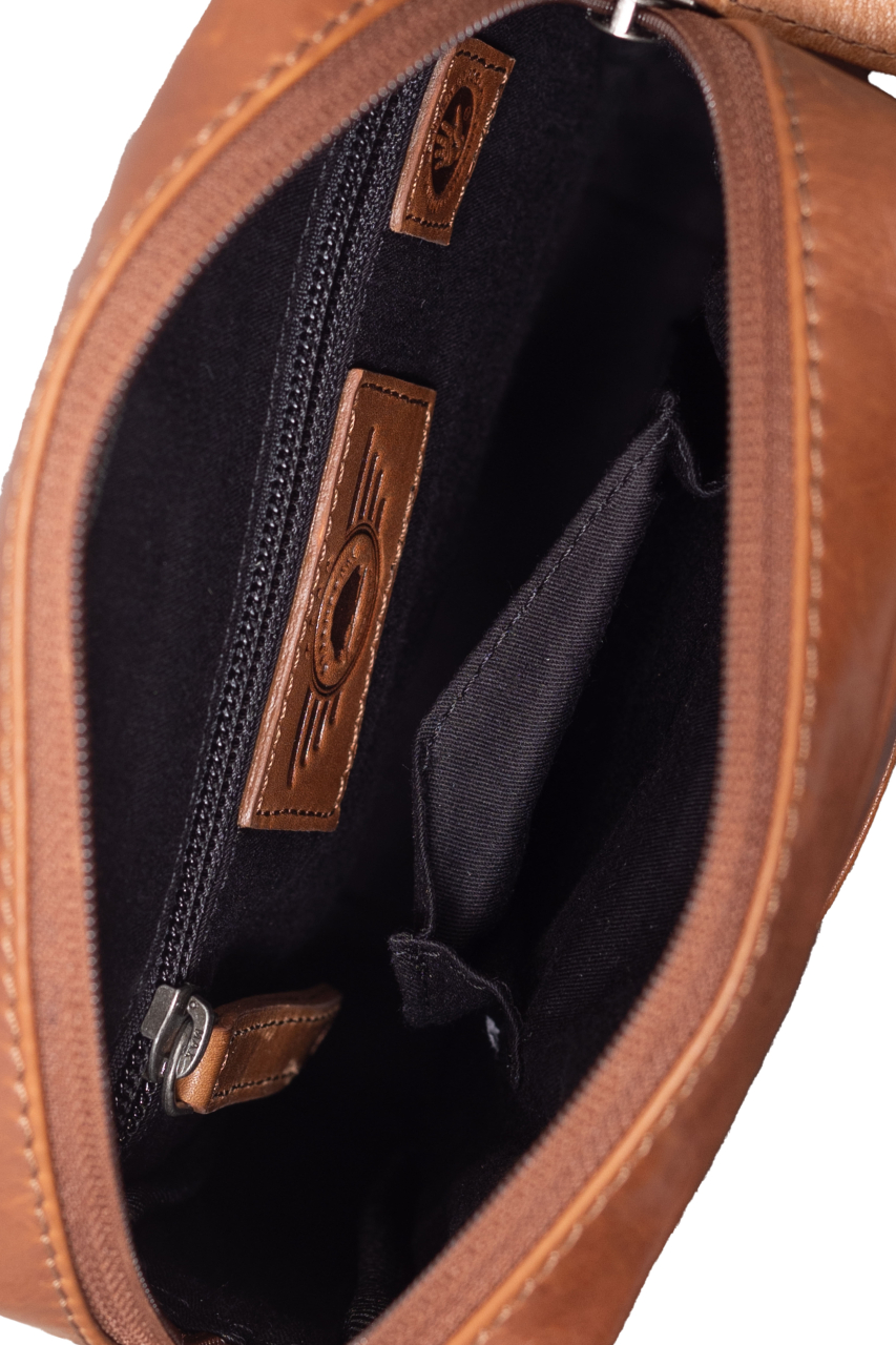 Waxy Vintage Tobacco Shoulderbag small