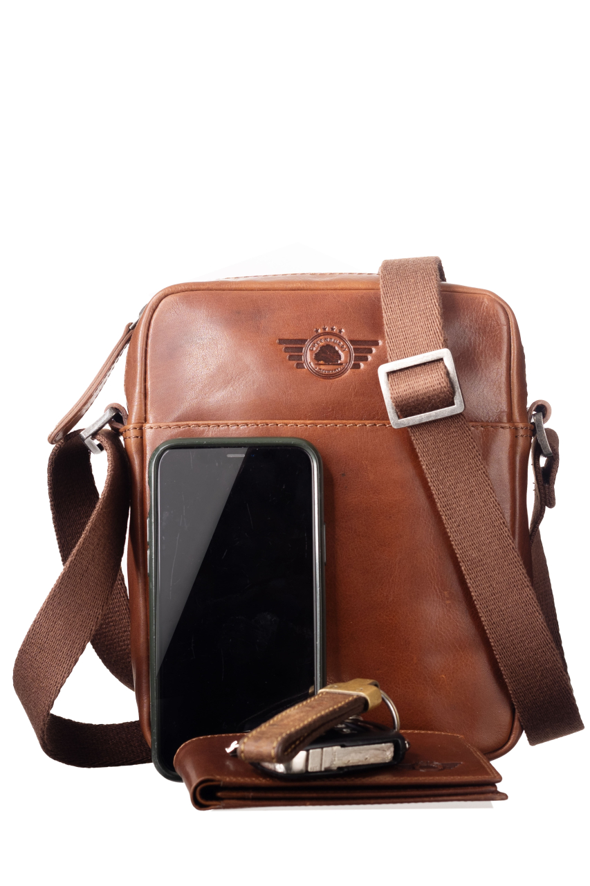 Waxy Vintage Tobacco Shoulderbag small