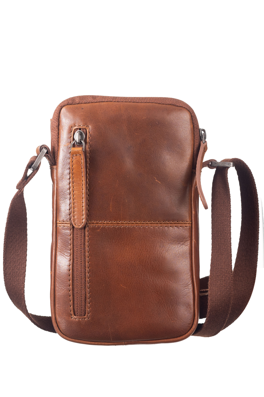 Waxy Vintage  Tobacco Mobil-Shoulderbag