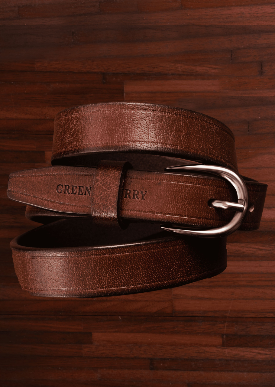 GB-Buff Full Grain Belt brown 90 cm