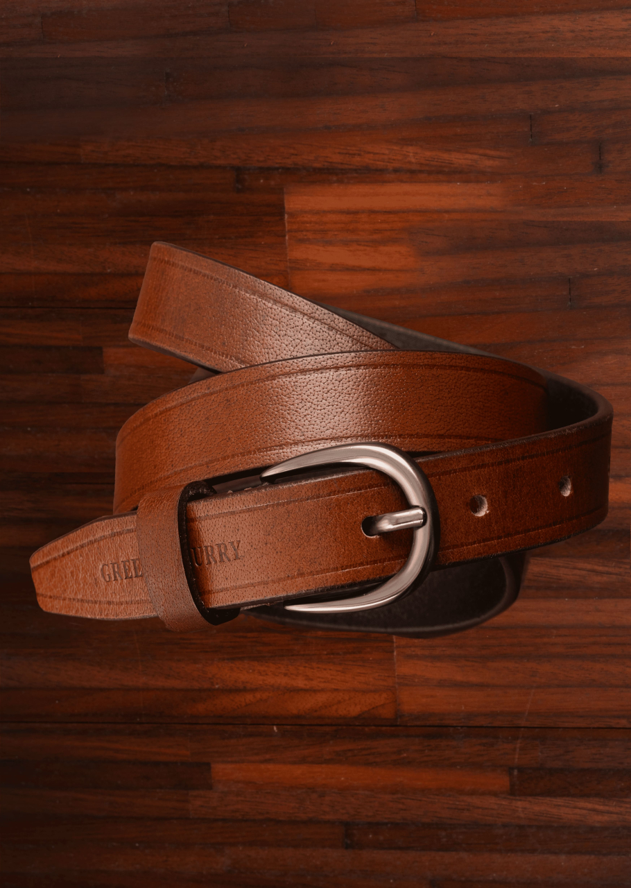 GB-Buff Full Grain Belt cognac 80cm
