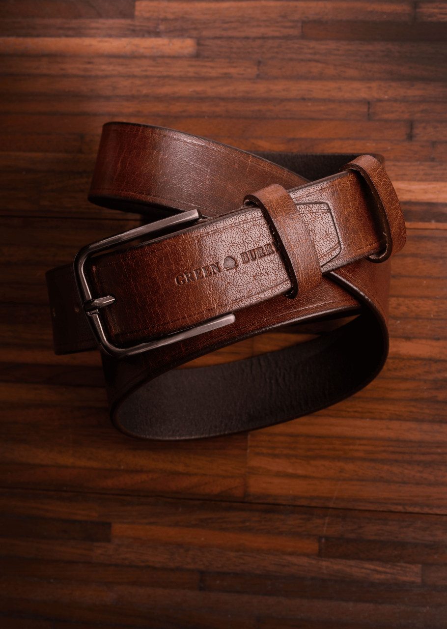 GB-Buff Full Grain Belt brown 115 cm