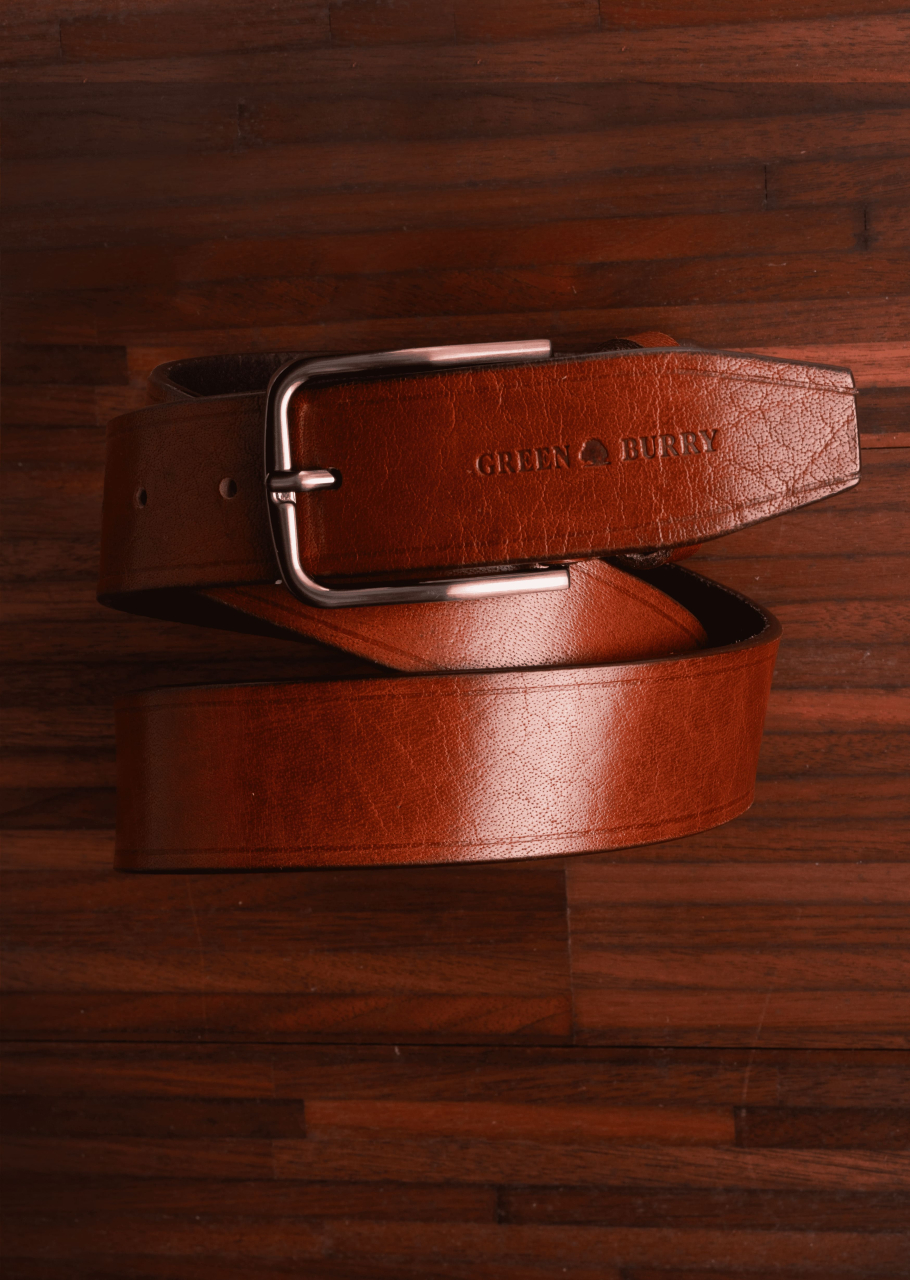 GB-Buff Full Grain Belt cognac 105 cm